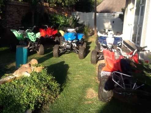 Quad bikes for sale.