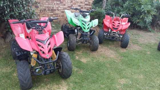 Quad bikes for sale.