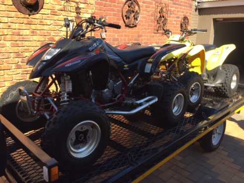 Quads, LTZ 400 amp LTZ 250 for sale with trailer