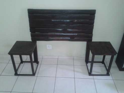 Queen size headboard and side tables set