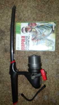 quotXBox 360quot Rapala Pro Bass Fishing full version  Wireless fishing rod and reel