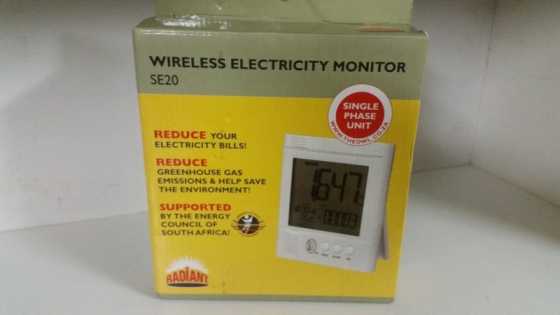 Radiant wireless electricity monitor