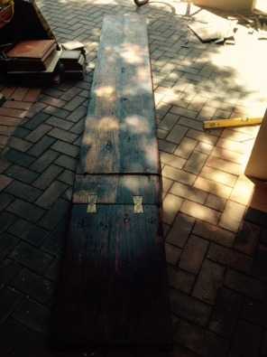 Railway Sleeper pub counter top