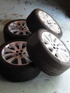 Range Rover 20 inch 5 Split Silver Alloy Wheels (4)