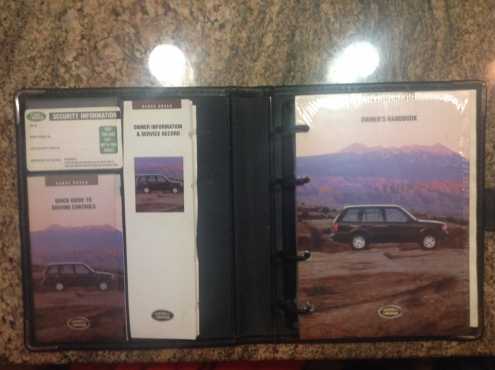 Rangerover service book like new never used