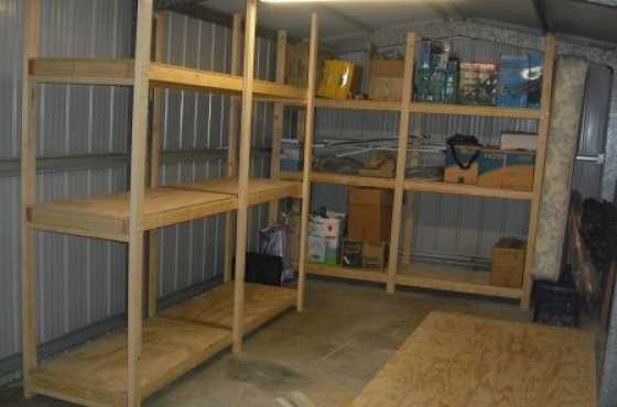 Raw Wooden Storage Shelves 400mm shelves