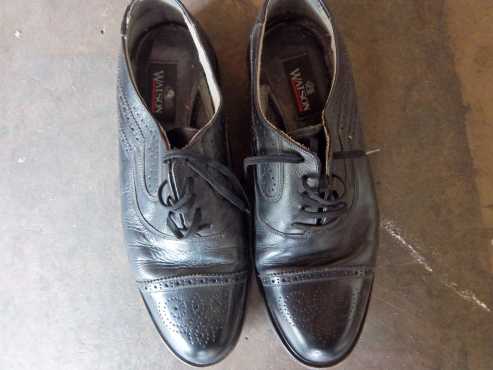 Real leather Watson black shoes nr 12