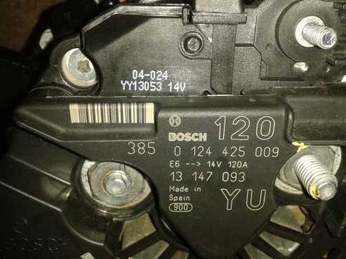 Reconditioned Bosch alternator 120