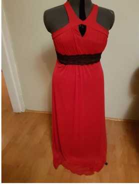 Red evening dress