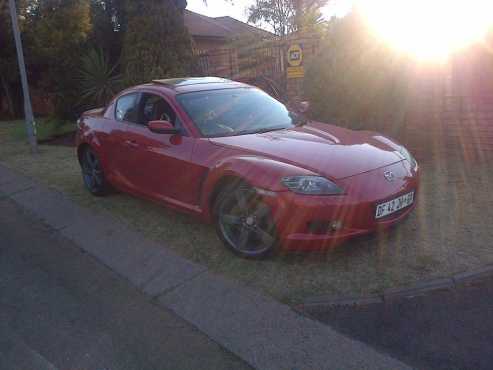 Red Mazda RX8