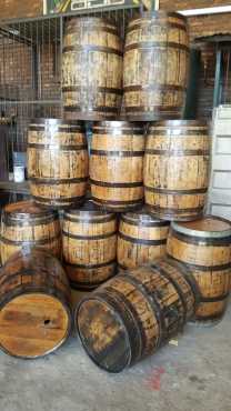 Refurbished 180L Whiskey Barrels