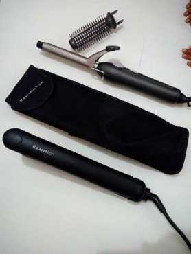 Remington hair iron set
