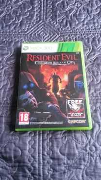 Resident Evil Opperation Raccoon City game XBox 360