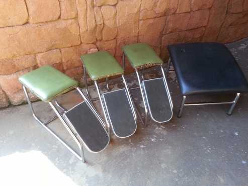 Retro Shoe Fitting Stools x 4 (each)