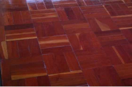 RHODESIAN TEAK PARQUET FLOORING 37m2