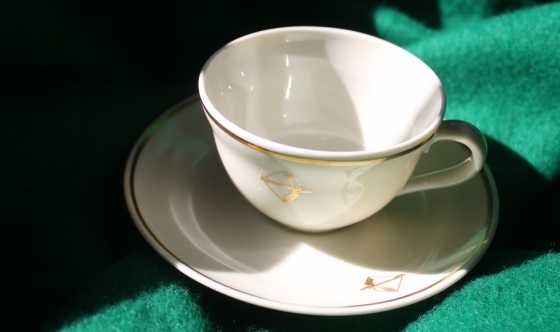 Richard Ginori Porcelain Espresso Set - (Alitalia branded)