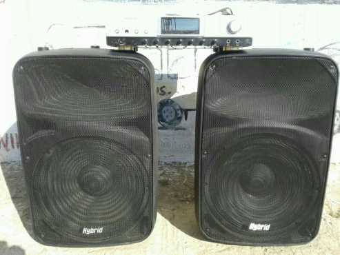 Rock sonic amplifier and 2 hybrid speakers