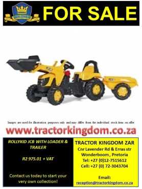 Rollykid JCB with loader amp trailer