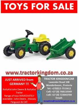 Rollykid John Deere with Trailer