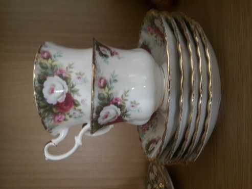 Royal Albert cups and saucers from the Celebration collection