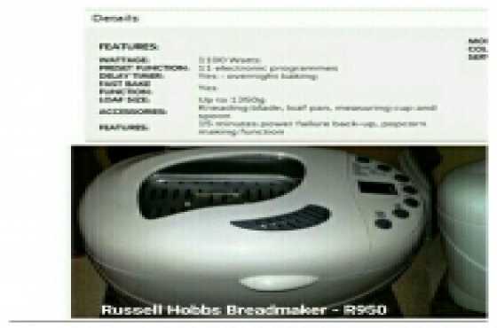 Russell Hobbs Bread Maker