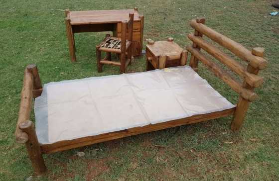 Rustic Cedar Log Bedroom Set