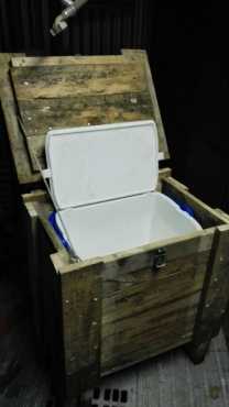 Rustic cooler boxes