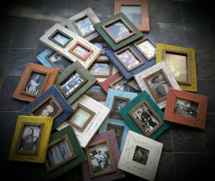 Rustic distressed picture frames