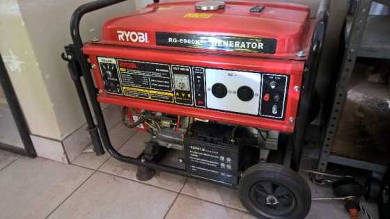 RYOBI 5.5KvA GENERATOR