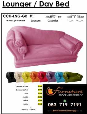 (S) Comfortable Stylish Loungerfrom R 3500