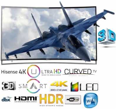 SALE - HiSense Curved 55 inch Ultra High Definition 3D Smart TV