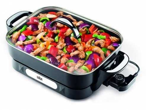 Salton SFP85 6.8 Litre Folding Casserole Electric Frying Pan