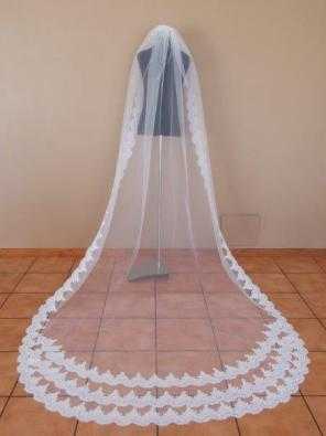 Sample sale Veil with lace