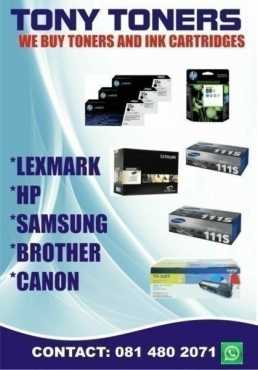 SAMSUNG AND HP PRINTER CARTRIDGES WANTED URGENTLY