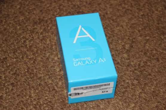 Samsung Galaxy A3 cell phone, BRAND NEW