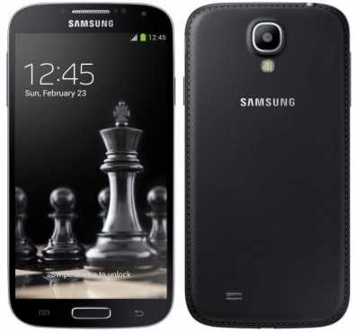 Samsung Galaxy S4 Black Edition.