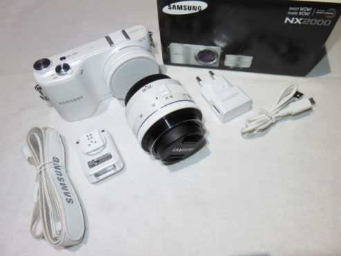 SAMSUNG NX2000 White 20.3 MP Mirror less SLR