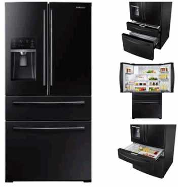 Samsung RF28HMEDBBC Energy Star 28.2 Cu. Ft. French Door Refrigerator