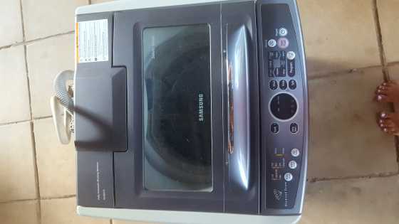 Samsung Silver washing machine