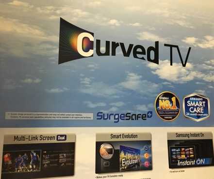 Samsung TV 55quot Smart 3D Curve 8000 series brand new sealed in box