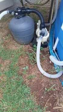 Sand filter pomp kompleet vir pyp swembad bo grond