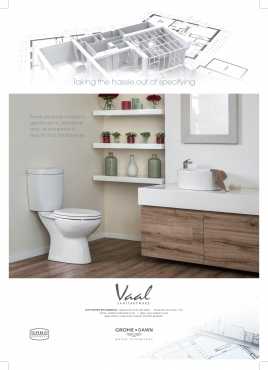 Sanitary Ware for bathrooms, including toilets, basins and baths