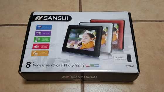 Sansui 8quot Widescreen Digital Photo Frame DFF801