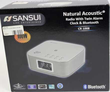 Sansui alarm clock with bluetooth