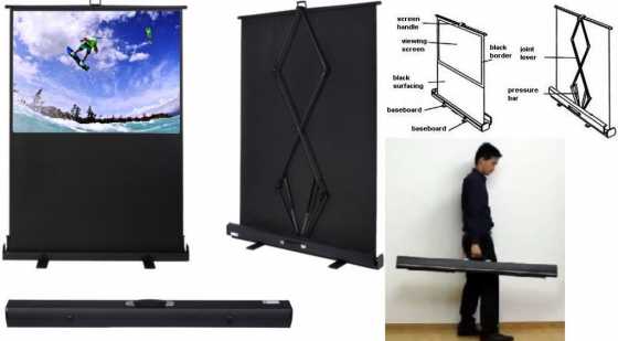 ScenaPullUpProjectorScreen100Inches-2mX1.5m