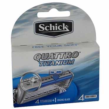 Schick Quattro Titanium Cartridge Pack 4 units