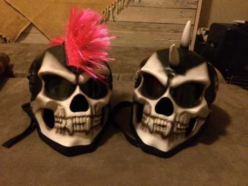 Scull motorbike helmets