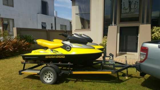 sea doo Jetskis with twin trailer