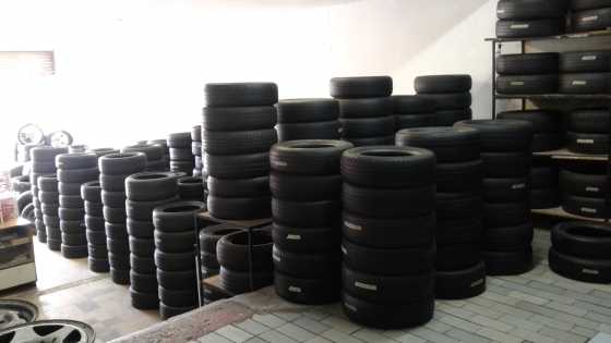 Second hand tyres and wheels all sizes