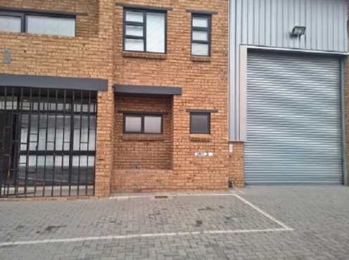 Secure mini industrial warehouse space for rent in Boksburg.